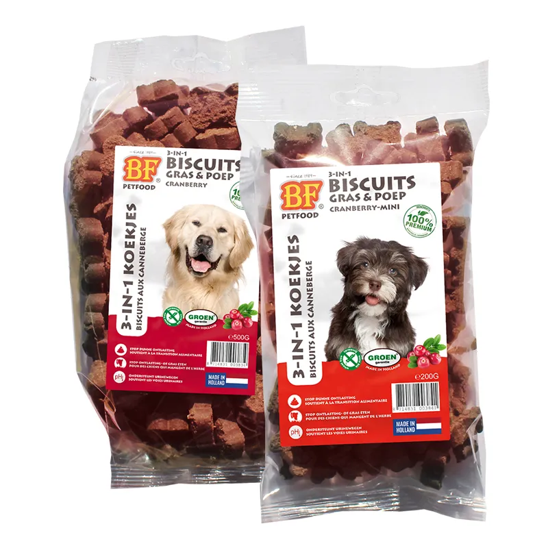 BF Petfood 3-in-1 koekjes Gras & Poep - Cranberry