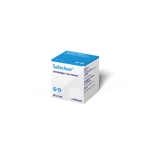 SoloClear Oorreiniger Hond en Kat  20 x 5 ml. 