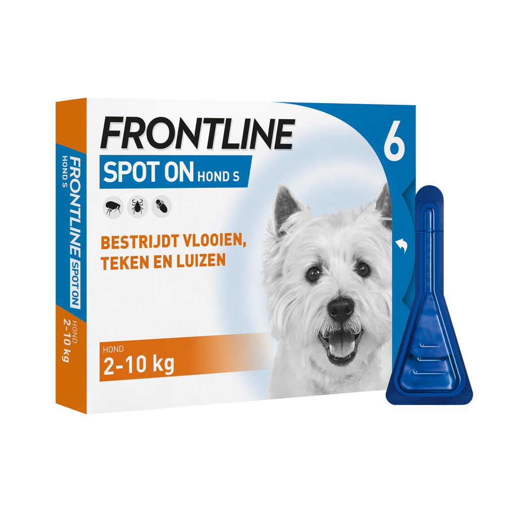 OUTLET - Frontline Spot On Hond - 2 tot 10 kg - 6 pipetten